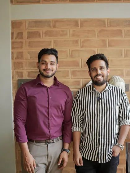 A photo of our director Shaheen with influencer Salman Surfs, marking a great collaboration.