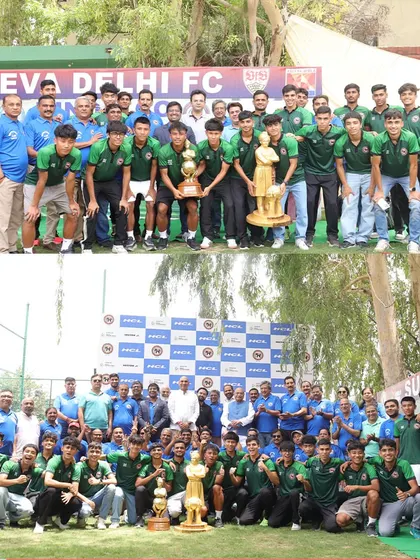 Back to back champions. The Delhi State U20 Team, powered by Sudeva players and coaches, celebrating their consecutive national titles. We are building a legacy of excellence in Delhi football.