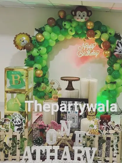 A home-based jungle theme setup, showing how I can transform any room into a wild adventure.