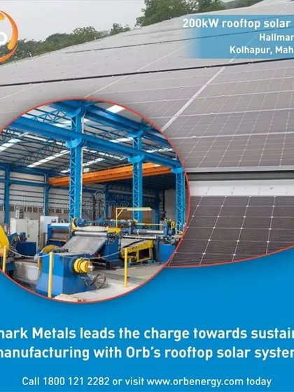 Hallmark Metals, a casting alloys manufacturer in Kolhapur, saves roughly INR 20 lakhs annually with their 200-kilowatt rooftop solar system, offsetting over 260 tonnes of CO2 each year.