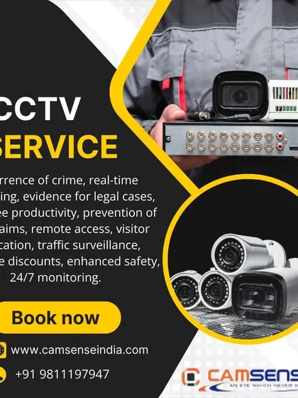 My CCTV service provides numerous benefits, including crime deterrence, real-time monitoring, evidence for legal cases, and remote access for visitor verification and enhanced safety.