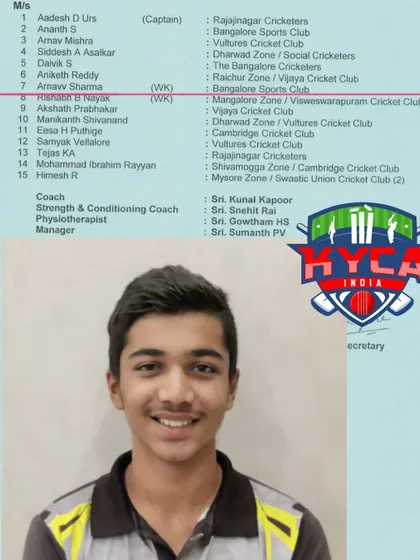 We congratulate Arnaav Sharma on his selection to the Karnataka U-16 state squad for the Vijay Merchant Trophy. His journey started with us when he was just seven years old.