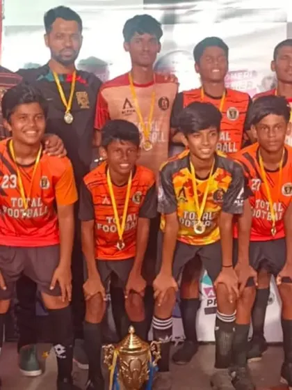 Our U15 champions celebrating their victory at the Andheri Premier League.