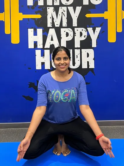 This is my happy hour. Here I am practicing a toe stand at the gym, a pose that requires intense focus and balance. It’s a great way to build strength in the feet and ankles.