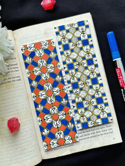 A closer look at these two beautiful bookmarks. Custom orders are always welcome.