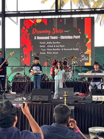 From the practice room to the main stage. I provide my students with opportunities to perform with a full band, giving them the real experience of being a musician and sharing their talent with a live audience.