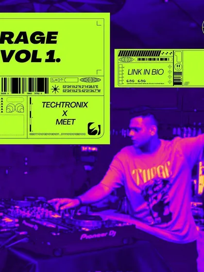 The official artwork for my mashup pack, "Rage Vol. 1". This project is a fusion of Bollywood and Punjabi hits with electrifying EDM, available for other DJs and music enthusiasts.