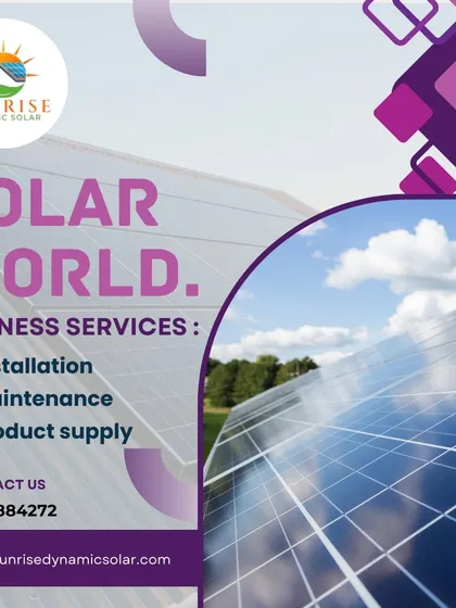 My business services cover everything you need to go solar, from the initial product supply and installation to ongoing maintenance.