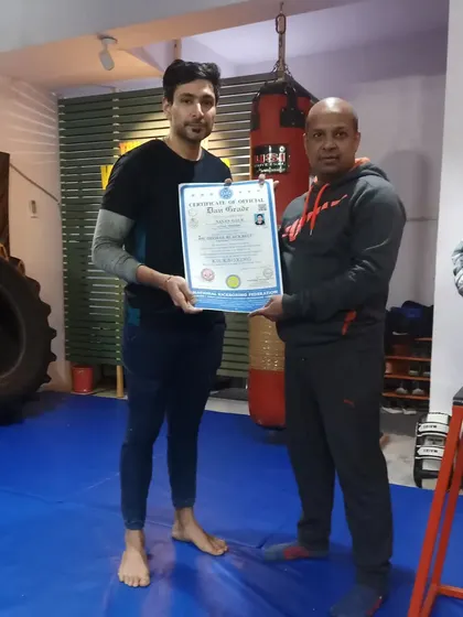 Congratulations to Nayan Gaur, one of our oldest students, on his promotion to 2nd Dan Black Belt, a testament to his years of dedication.