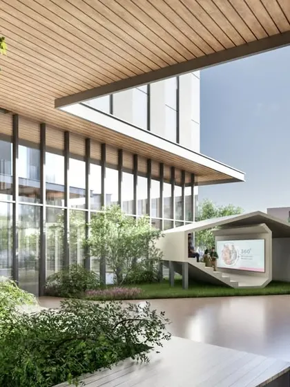 The DJ Medicity campus includes a 20,000-square-meter green campus with pedestrian-friendly planning and dedicated wellness infrastructure. The design prioritizes human experience, creating a balanced environment for students, faculty, and patients.