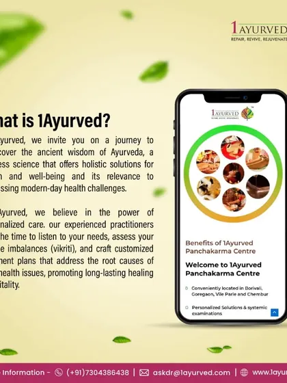 At 1Ayurved, we invite you to rediscover the ancient wisdom of Ayurveda through personalized care. Our experienced practitioners assess your unique imbalances (vikriti) to craft treatment plans that promote long-lasting healing.