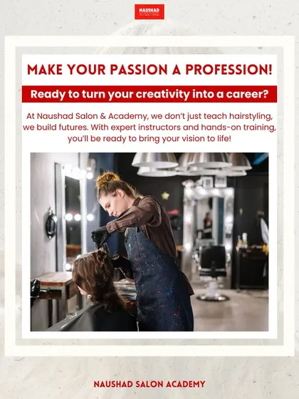 Make your passion a profession. At our academy, we don't just teach hairstyling; we build futures with expert instructors and hands-on training.