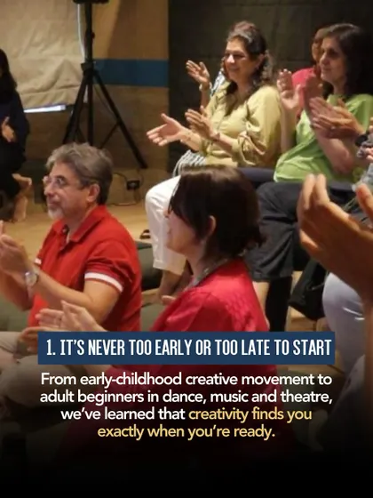One of the key lessons from our first year: it's never too early or too late to start. From early childhood movement to adult beginners, we've learned that creativity finds you exactly when you're ready.