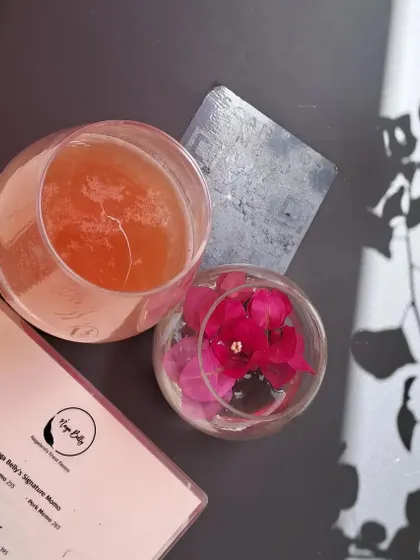 A lazy Sunday vibe at Naga Belly. Here's one of our homemade ferments served alongside our menu, perfect for chilling and beating the Mumbai heat.