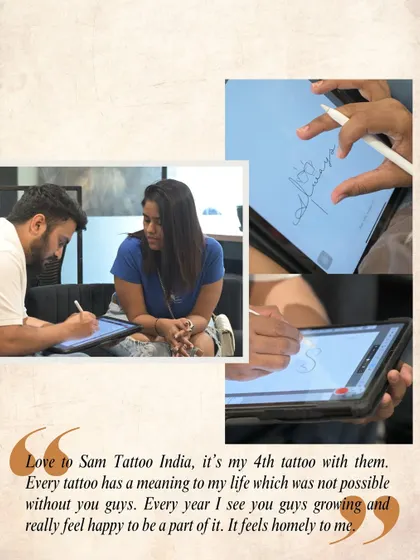 "Every year I see you guys growing and really feel happy to be a part of it. It feels homely to me." The collaborative design process with our returning client, Supriya.