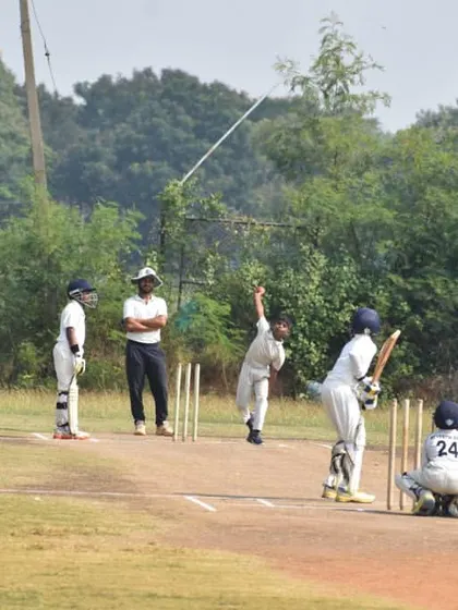 A series of high-quality photos from our Hyderabad tour, capturing bowling action, batting, and team photos.