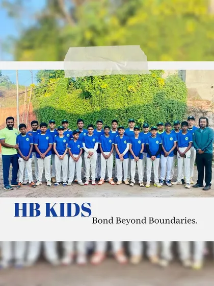 United by passion, powered by teamwork. Our HB Kids stand together as a team, showcasing a bond that goes beyond the boundaries of the cricket field.