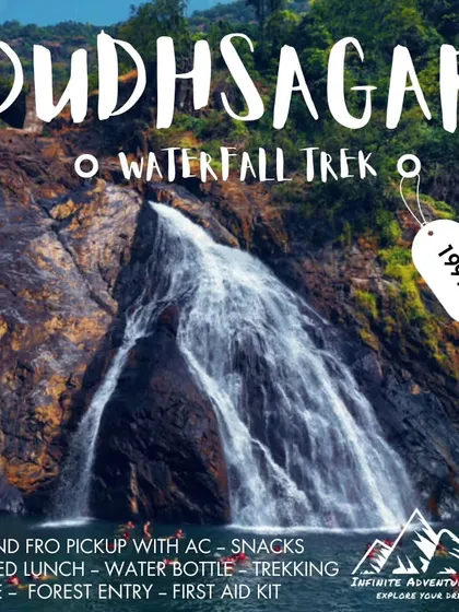 Ready for a quick but thrilling getaway? Our guided trek to Dudhsagar Falls in Goa is an all-inclusive package. We handle the transport, permits, and food so you can just enjoy the hike to this magnificent waterfall.