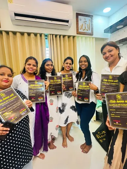 A group of my certified students, ready to start their professional journey. It's a pleasure to see their confidence and excitement.