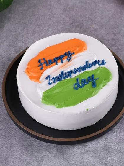 Celebrate Independence Day with this patriotic tricolor cake. It's a simple yet festive way to show your national pride on August 15th.