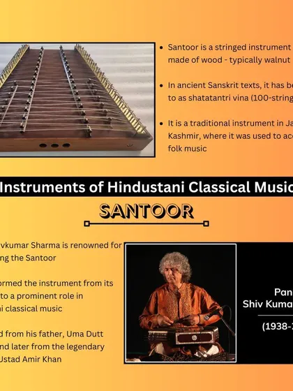 Honoring the memory of Pandit Shivkumar Sharma, who transformed the Santoor from a folk instrument to a prominent voice in Hindustani classical music. His innovation and dedication inspire us to explore the limitless possibilities within our tradition.