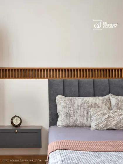 A guest bedroom from 'Cover me in Sunshine', as featured in The Architect's Diary.