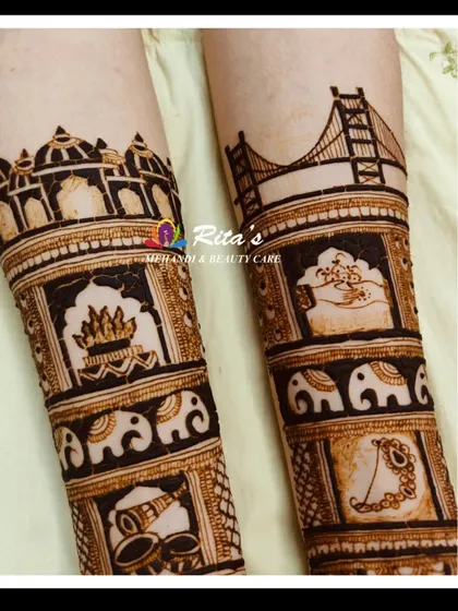 Another angle of the San Francisco themed arm design.