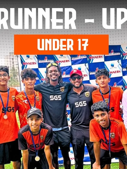 Our Under 17 team proudly displaying their runner-up medals. They fought with heart and showed incredible sportsmanship until the final whistle.