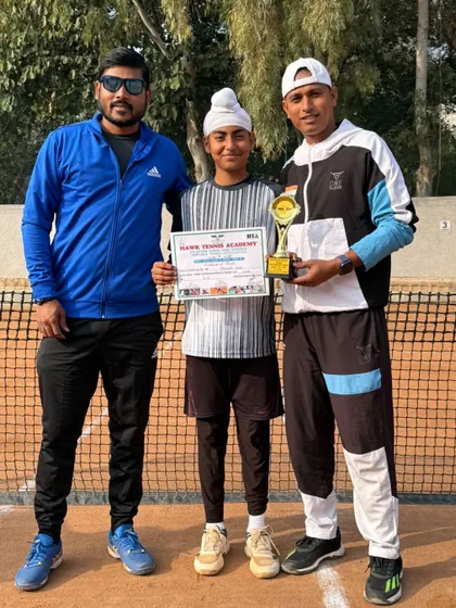 Proud to present an award to Tejveer Singh for his performance in our academy tournament. Recognizing effort is important to us.