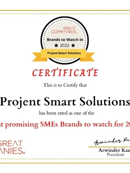 A duplicate image of our 2022 award certificate from Great Companies.