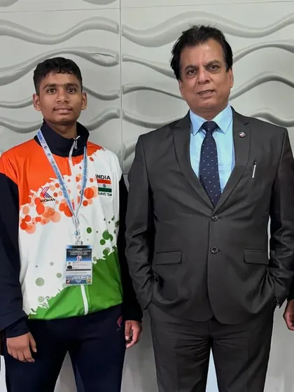 With a group of our junior athletes at the Commonwealth Championship. Providing international exposure to young players is a key part of my strategy.
