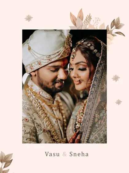 An intimate and tender close-up of the couple on their wedding day. This portrait captures the quiet moments of love and connection that are so precious.
