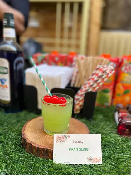 Our Paan Sling mocktail offers a truly unique Indian flavor. This innovative drink is a conversation starter and a memorable addition to any wedding or festive corporate gathering.