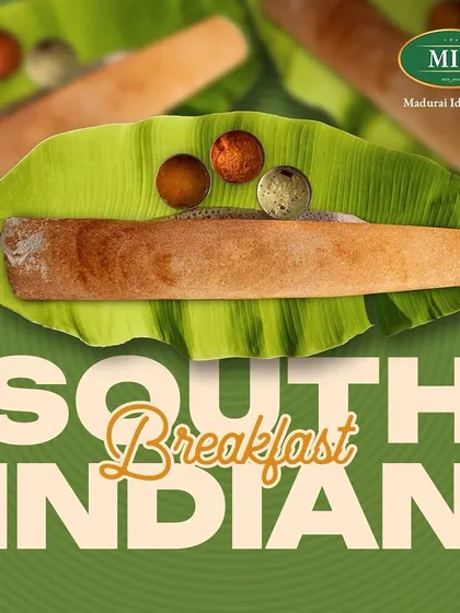 A classic South Indian breakfast featuring a crispy dosa. It's a simple, elegant, and flavorful dish that we love to prepare.