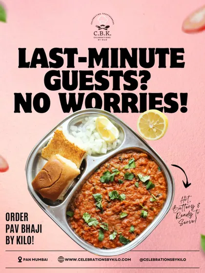Last minute guests are no longer a worry. Our Pav Bhaji by the kilo is a crowd favorite, arriving hot, buttery, and ready to serve. It’s the perfect, hassle free solution for any impromptu get together.