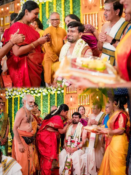 Moments from the groom's pre-wedding rituals, where he receives blessings from family members. We document every step of the journey to the altar.