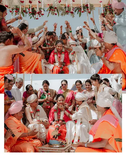 A duplicate of image 16, capturing the high energy and colorful traditions of a fun-filled Haldi celebration.