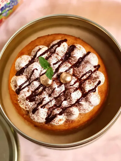Our Filter Coffee Tres Leches cake, served in a beautiful tin, is one of the highlights of our Mother's Day menu.