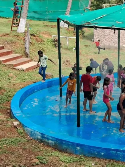 The rain dance area is always a hit, especially with our younger guests. It's a great way to dance, play, and cool off with friends under the gentle spray.