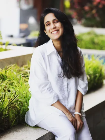 A smile that comes from a place of peace. Yoga has helped me prioritize what's important and keeps me away from judgment and ego.