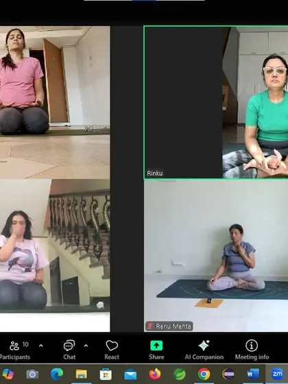 Our online workshop for Obesity and Weight Management includes dynamic practices. Here, participants are guided through various asanas and breathing techniques designed to boost metabolism and promote a healthier lifestyle.