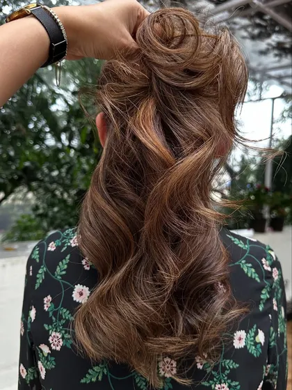 Another look at the textured updo.