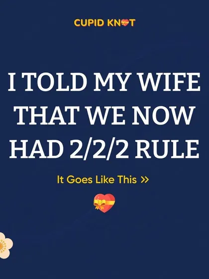 We introduced the "2/2/2 Rule" to a couple, and it's a fantastic way to keep the romance alive in a marriage.