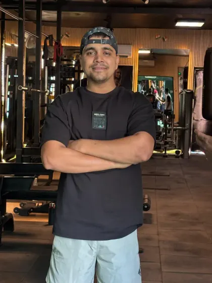 A confident pose.