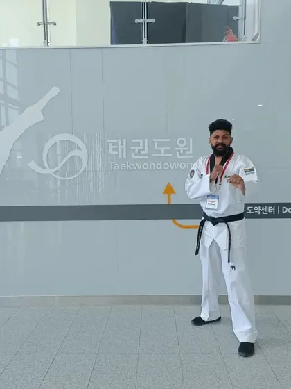 At the Taekwondowon Doyak Center, a place dedicated to helping practitioners leap forward in their skills.