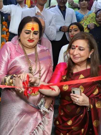 The official ribbon-cutting ceremony at our Vikas Marg clinic, led by Laxmi Narayan Tripathi ji. This was a momentous occasion, celebrating new beginnings and our growing commitment to the pride community.