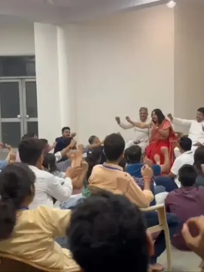 A moment of joyful celebration and dance at the Delhi meet. Our events are not just serious searches but also celebrations of community and connection.