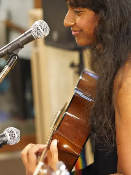 What a night. Anjali Manoharan completely owned the stage at our artist session, performing her beautiful originals and covers.