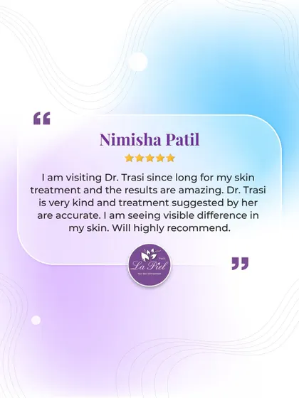 "I am seeing visible difference in my skin." This feedback reinforces the value of our work. We are grateful for this patient's high recommendation and her trust in our treatment suggestions.