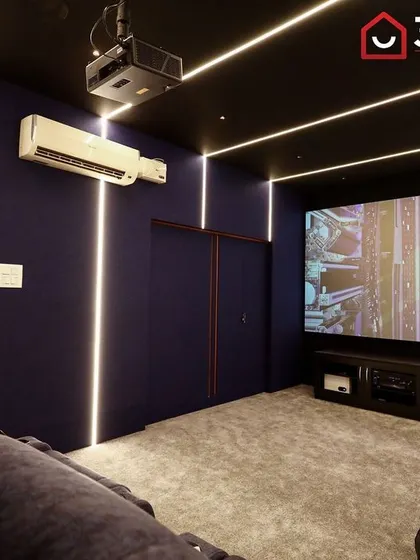 A duplicate of 48, this shot from the recliner's perspective gives a great sense of the immersive viewing experience in this compact Madurai theater.